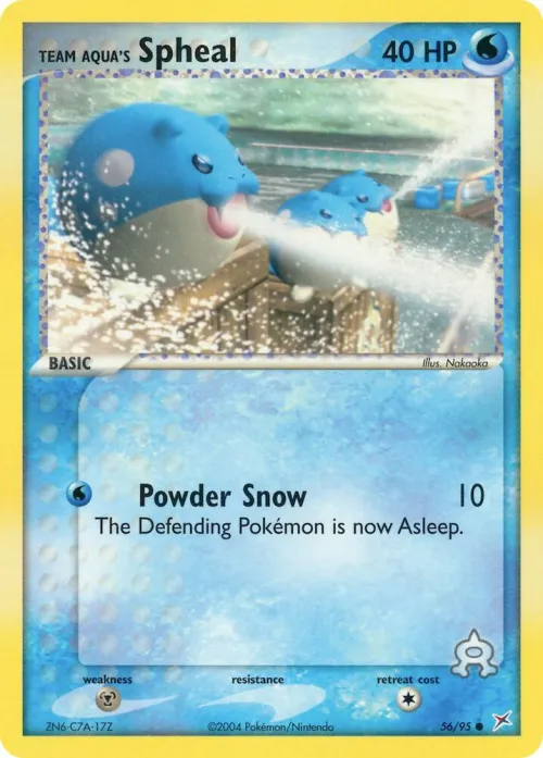 Team Aqua's Spheal - Reverse Holo