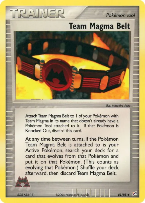 Team Magma Belt - Reverse Holo
