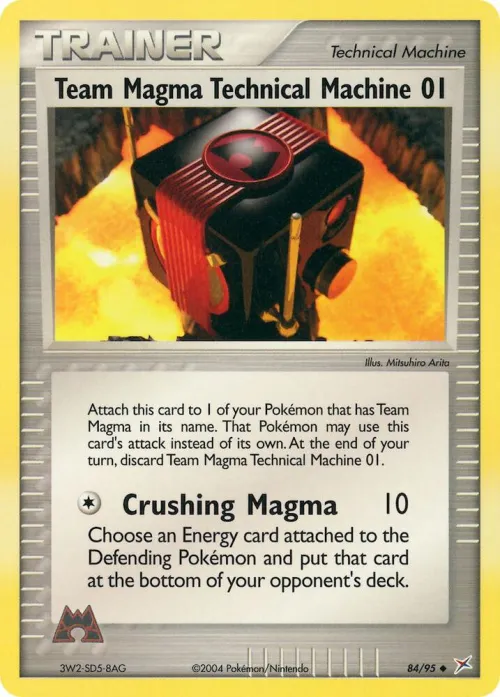 Team Magma Technical Machine 01 - Reverse Holo