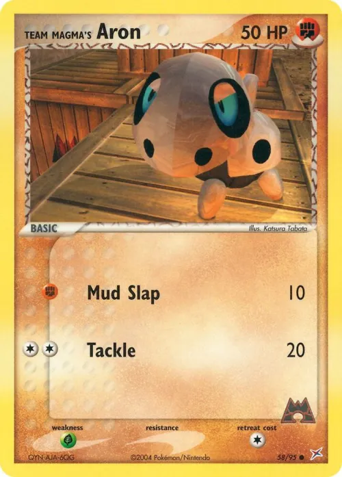 Team Magma's Aron - Reverse Holo