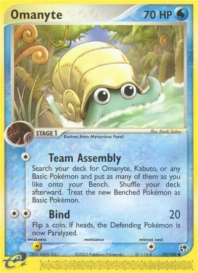 Omanyte - Reverse Holo