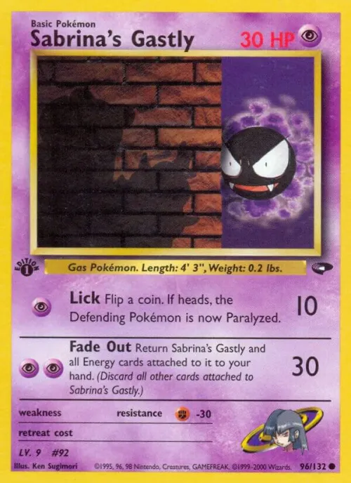 Sabrina's Gastly (96) - 1st Edition