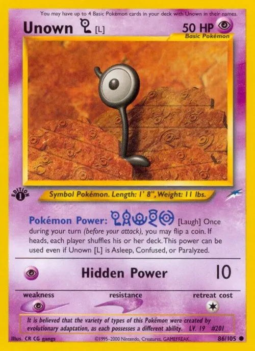 Unown [L] - 1st Edition
