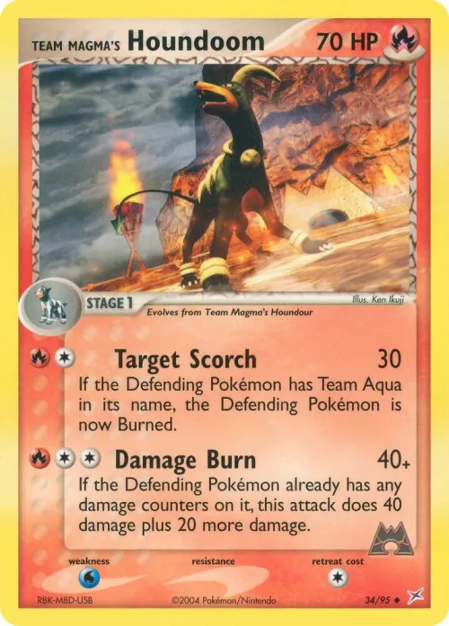 Team Magma's Houndoom - Reverse Holo