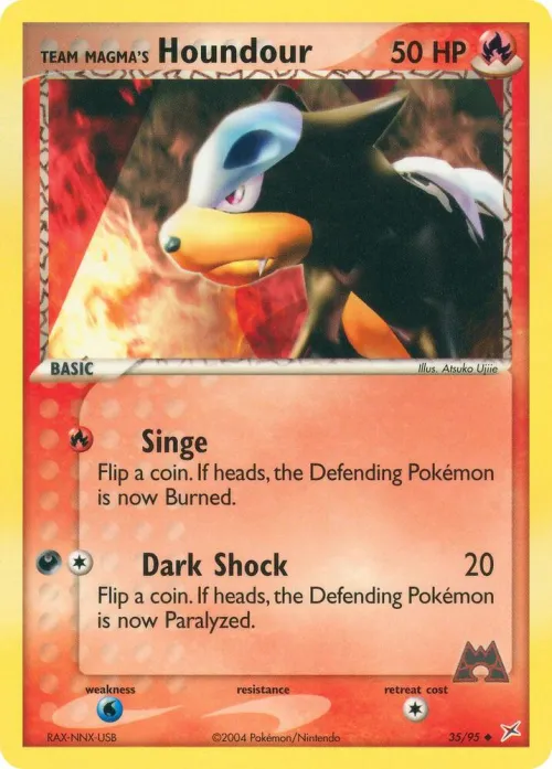 Team Magma's Houndour - Reverse Holo