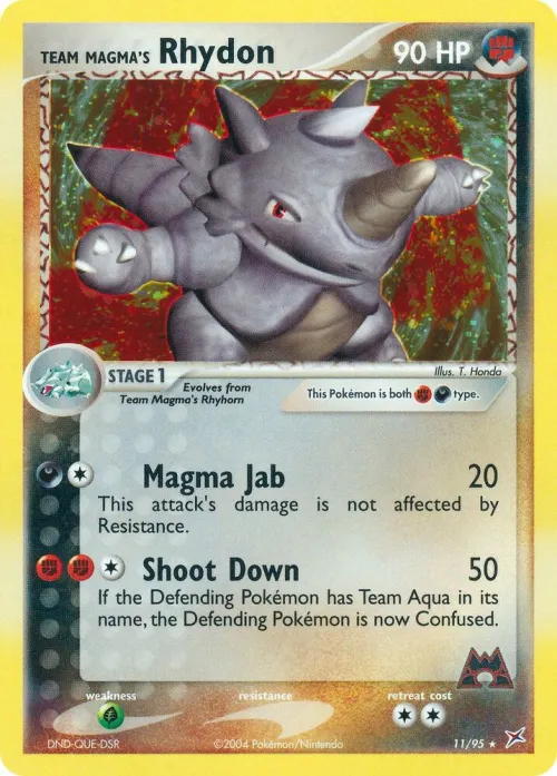 Team Magma's Rhydon - Holo