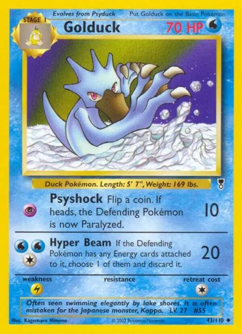 Golduck - Reverse Holo