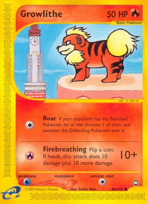Growlithe (80) - Reverse Holo