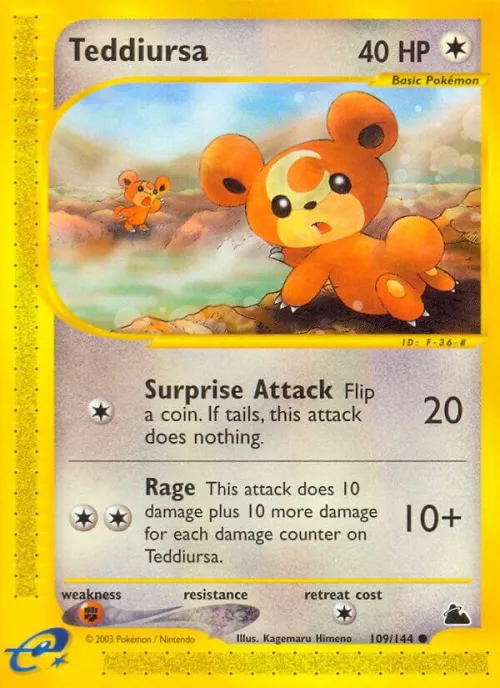 Teddiursa - Reverse Holo