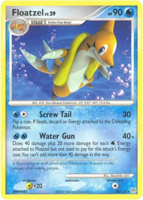 Floatzel - Reverse Holo