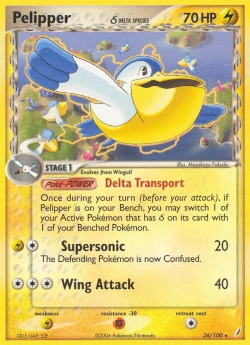 Pelipper (Delta Species) - Reverse Holo
