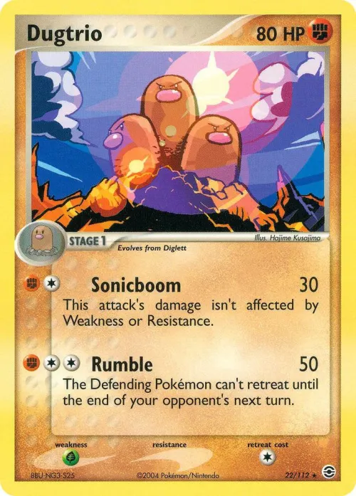 Dugtrio - Reverse Holo