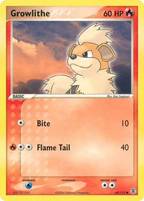 Growlithe - Reverse Holo