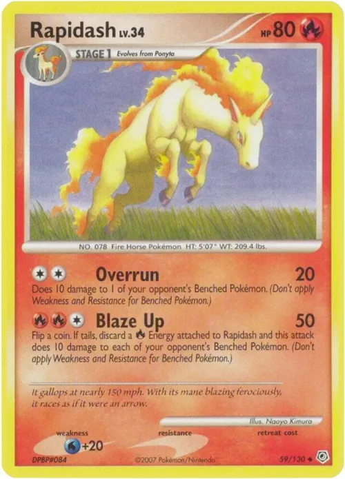 Rapidash - Reverse Holo