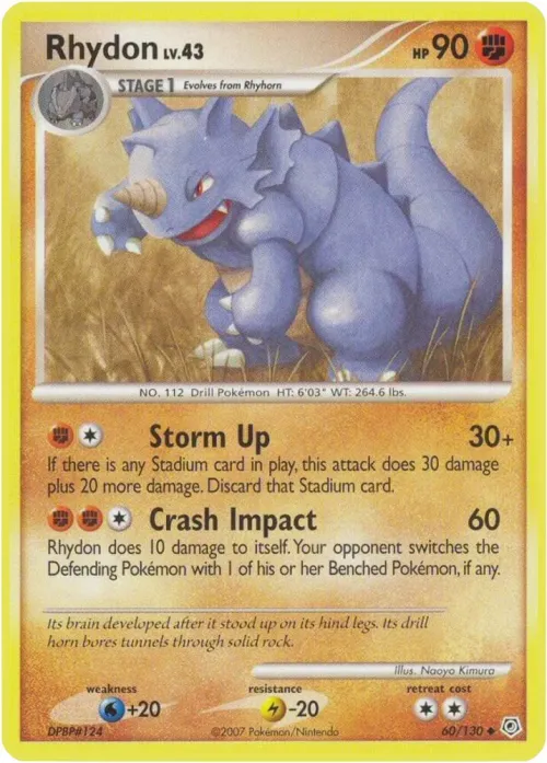 Rhydon - Reverse Holo