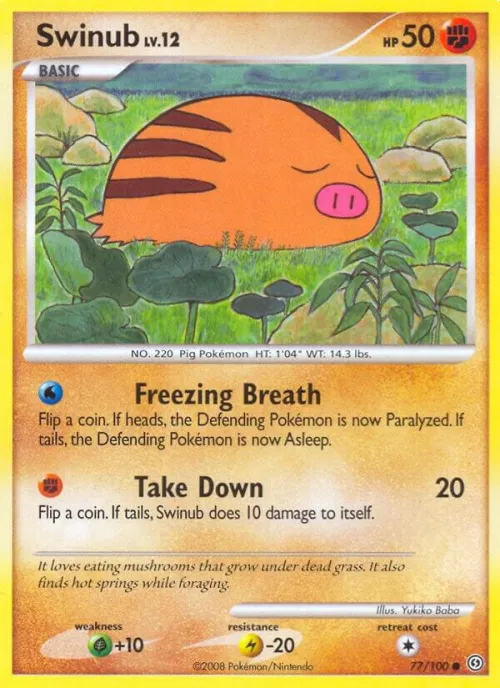 Swinub - Reverse Holo
