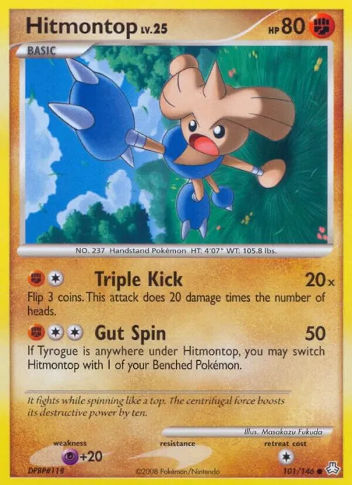 Hitmontop - Reverse Holo