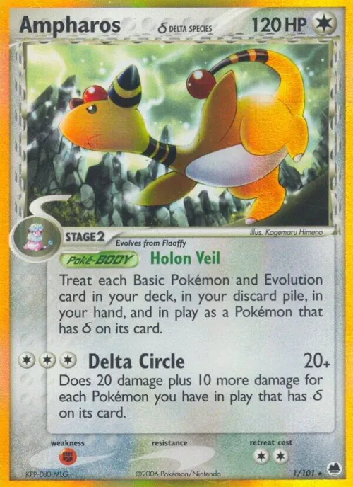 Ampharos (Delta Species) - Holo