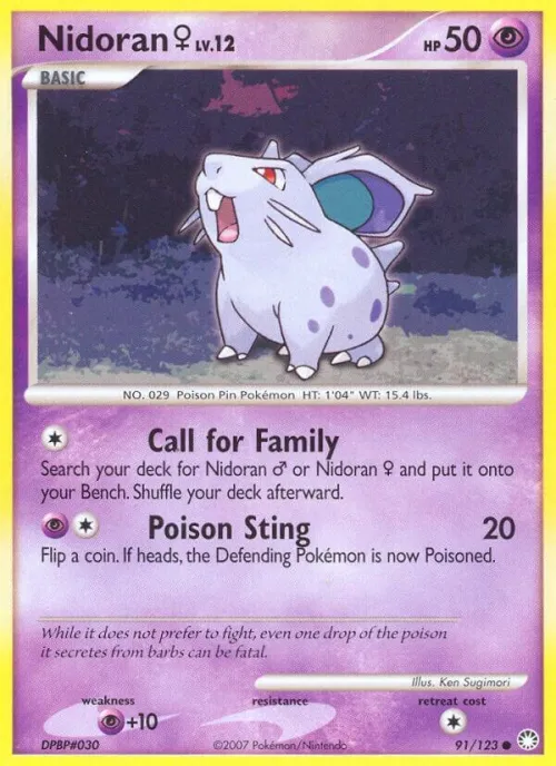 Nidoran F - Reverse Holo