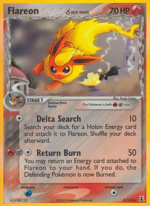 Flareon (Delta Species) - Holo