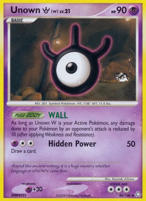 Unown (W) - Reverse Holo