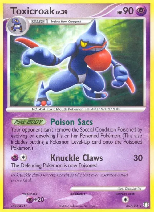 Toxicroak - Reverse Holo