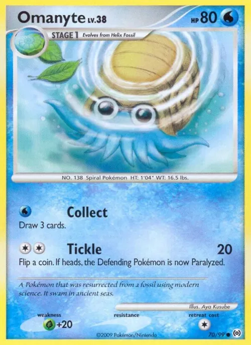 Omanyte - Reverse Holo