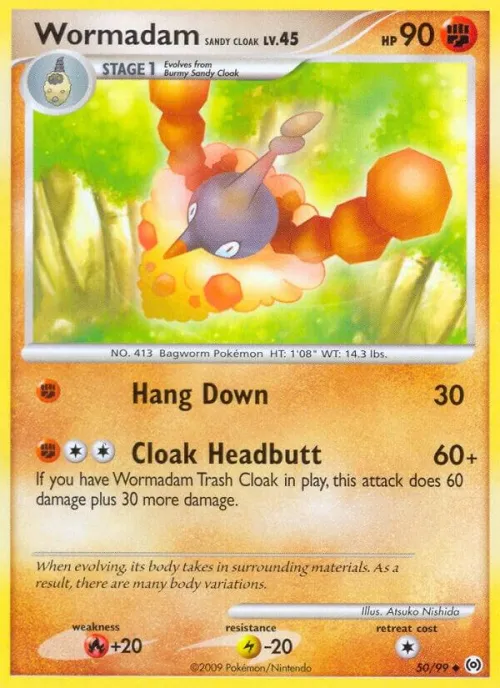Wormadam Sandy Cloak - Reverse Holo