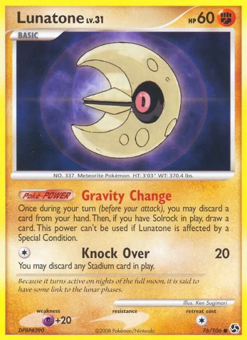 Lunatone - Reverse Holo