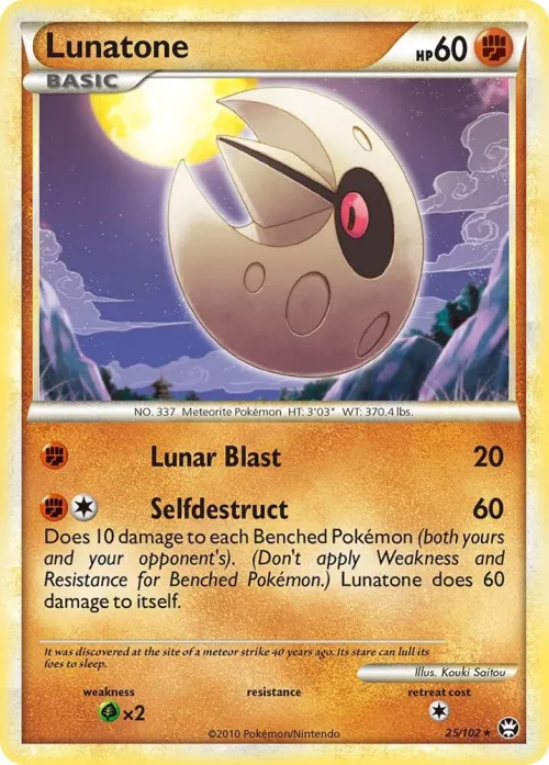 Lunatone - Reverse Holo