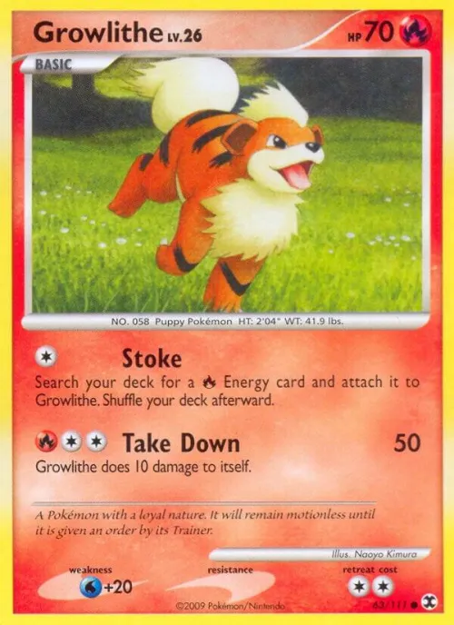 Growlithe - Reverse Holo