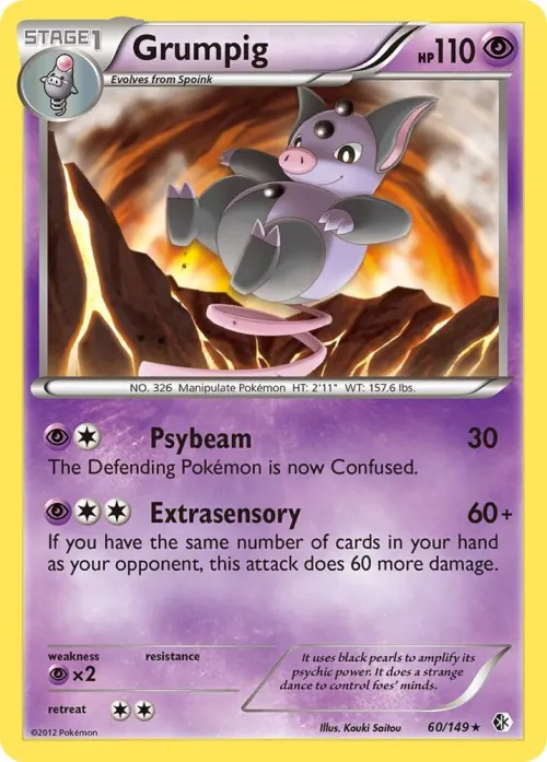 Grumpig - Reverse Holo