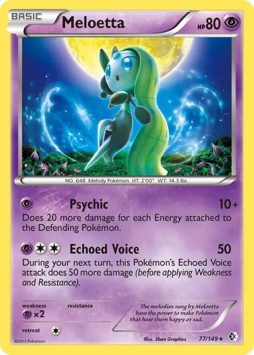 Meloetta - Reverse Holo