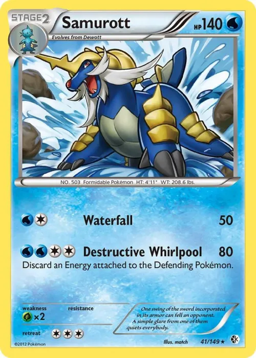 Samurott - Reverse Holo