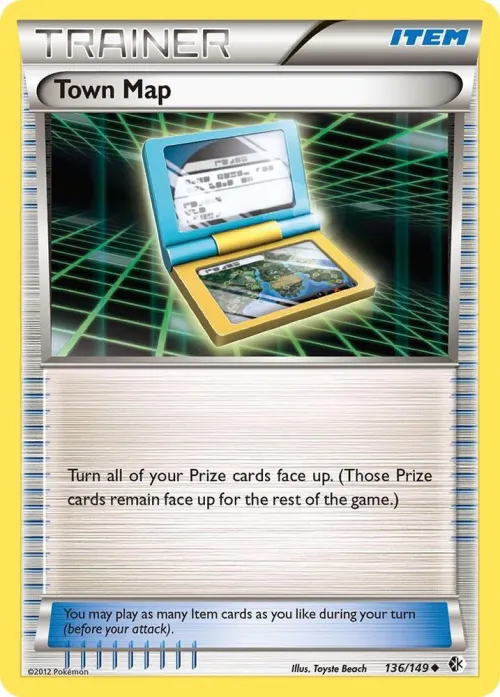 Town Map - Reverse Holo