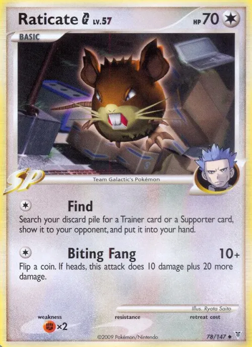 Raticate G - Reverse Holo