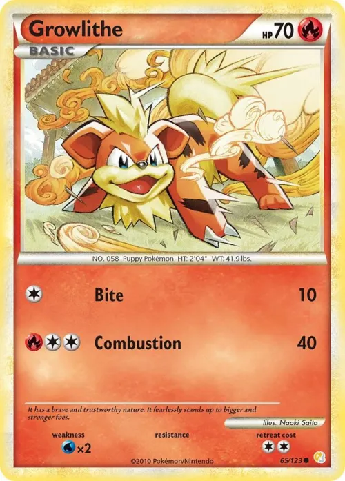 Growlithe - Reverse Holo
