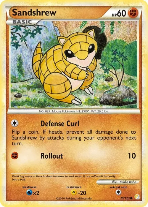 Sandshrew - Reverse Holo