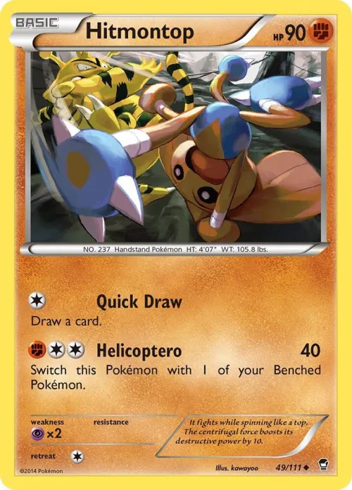 Hitmontop - Reverse Holo