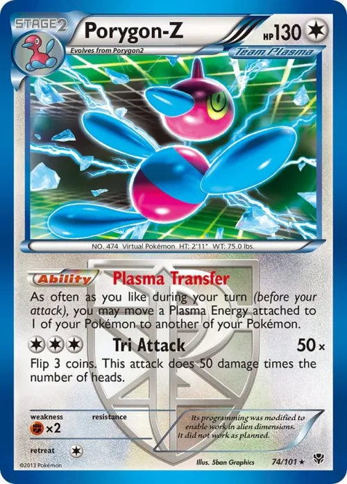Porygon-Z (Team Plasma) - Holo