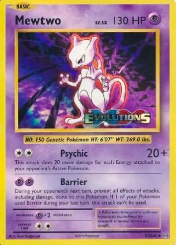 Mewtwo (XY Evolutions Prerelease) - Xy Evolutions Prerelease