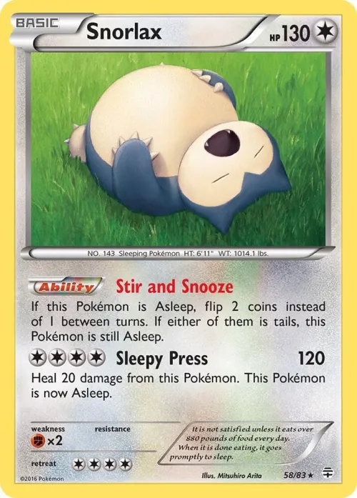 Snorlax - Reverse Holo