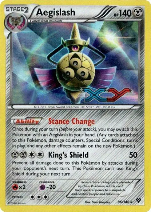 Aegislash - 86/146 (Prerelease) - Holo