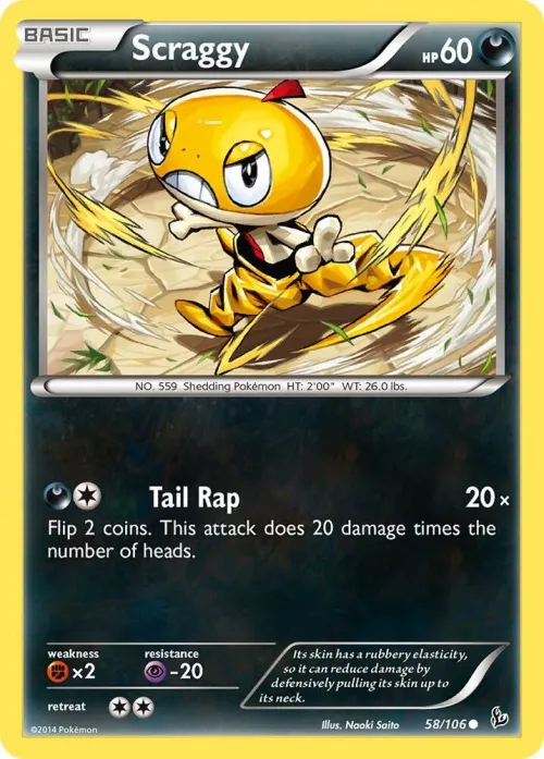 Scraggy - Reverse Holo