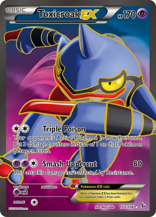 Toxicroak EX (102 Full Art)