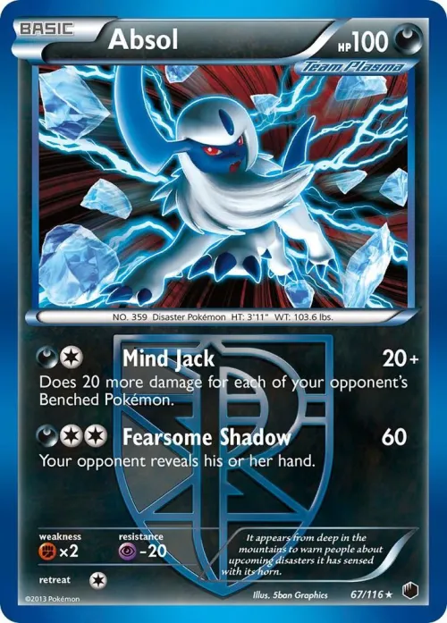 Absol (Team Plasma) - Reverse Holo