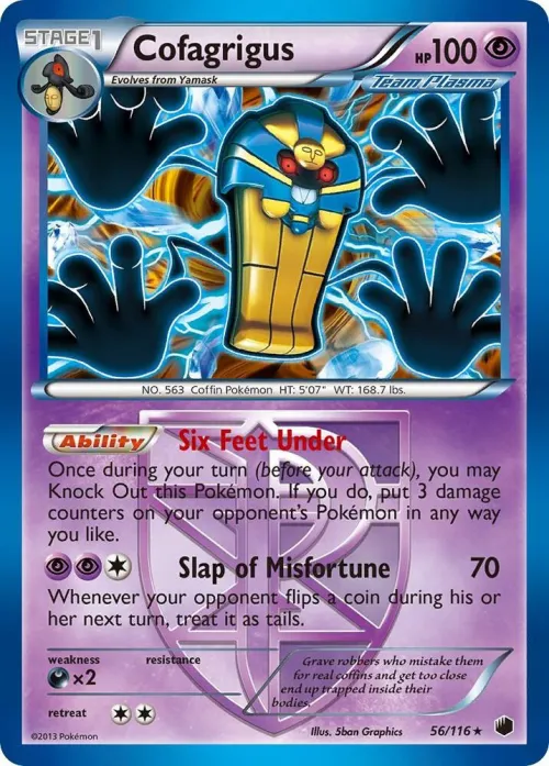 Cofagrigus (Team Plasma) (56) - Reverse Holo