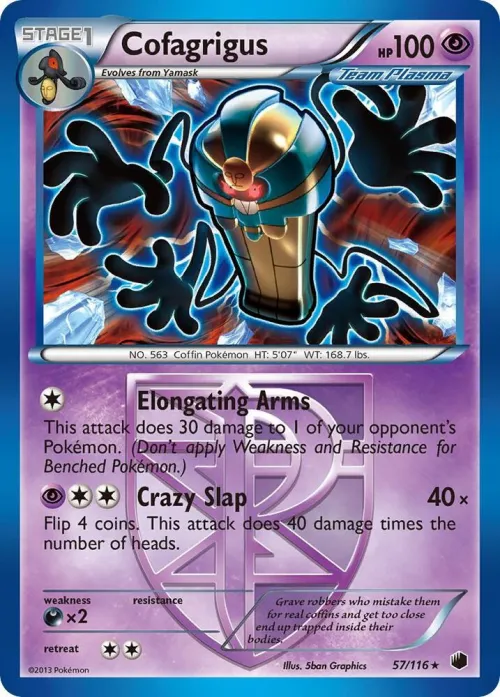 Cofagrigus (Team Plasma) (57) - Reverse Holo