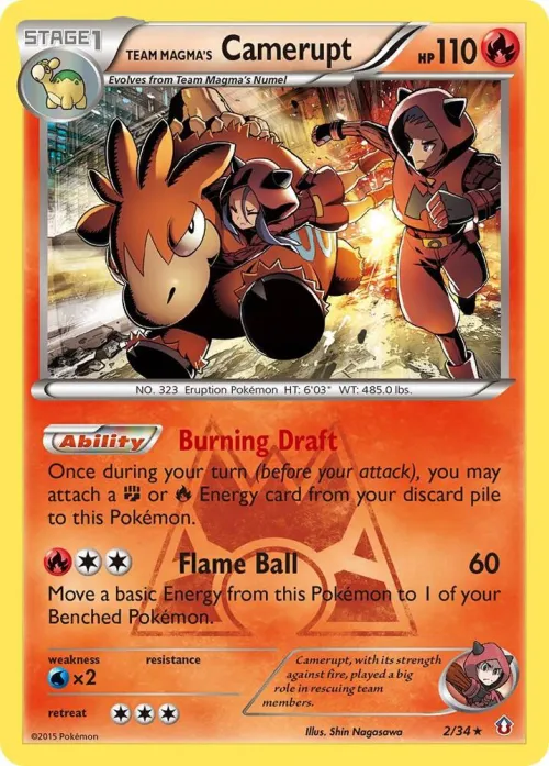 Team Magma's Camerupt - Holo