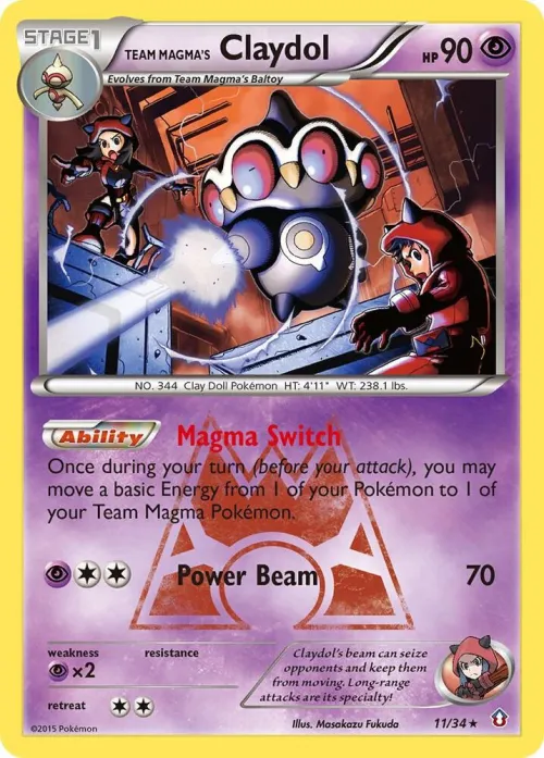 Team Magma's Claydol - Holo